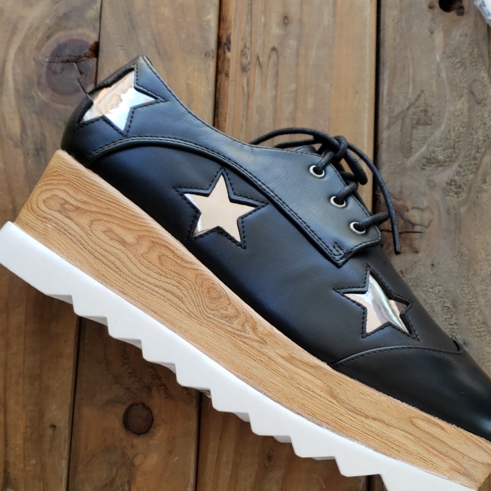 Creeper Shoes with stars platform sneaker - Picture 2 of 7
